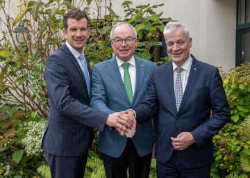 Präsident Christian Macho, LH-Stellvertreter Stephan Pernkopf und Ehrenpräsident Landesrat Anton Kasser (v.l.n.r.).