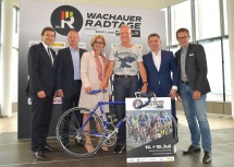 Reinhard Karl, Bernhard Rassinger, Landeshauptfrau Johanna Mikl-Leitner, Didi Thurau, Hans Holzer und Franz Stocher (von links nach rechts).