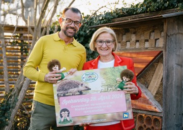 "Natur im Garten“ Biogärtner Karl Ploberger und Landeshauptfrau Johanna Mikl-Leitner