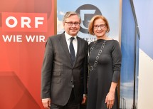 Landeshauptfrau Johanna Mikl-Leitner mit ORF-Generaldirektor Alexander Wrabetz.