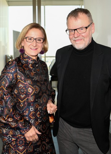 Bekanntgabe der Nominierungen zum Österreichischen Filmpreis, der am 30. Jänner 2020 in Grafenegg verliehen wird. Im Bild Landeshauptfrau Johanna Mikl-Leitner mit dem Präsidenten der Akademie des Österreichischen Filmes, Stefan Ruzowitzky. 