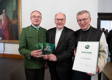 LH-Stellvertreter Stephan Pernkopf, Diözesanbischof Alois Schwarz und Abt Maximilian Heim (v.l.n.r.)