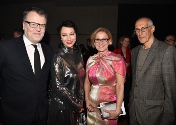 Filmpreis-Gala in Grafenegg: die Präsidenten der Akademie des Österreichischen Films Stefan Ruzowitzky und Ursula Strauss, Landeshauptfrau Johanna Mikl-Leitner und der Obmann der Akademie des Österreichischen Films Josef Aichholzer (v.l.n.r.)