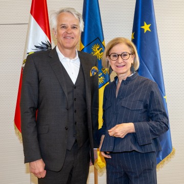 LH Mikl-Leitner empfängt neuen NDU-Rektor Christoph Wecht