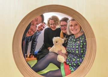 (v.l.n.r.): Landtagsabgeordneter Franz Linsbauer, Bürgermeister Wolfgang Schmöger, Bezirkshauptmann Stefan Grusch, Landesrätin Christiane Teschl-Hofmeister, GGR Anita Mailer und Vizebürgermeisterin Irene Mantler.