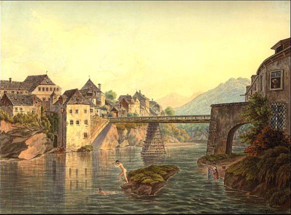 [Philipp ?] Pribil: W aidhofen-Zell, ca. 1850