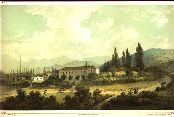 Wilhelm von Doderer: Bad Fischau, K.K. Militär-Unter-Erziehungshaus, 1850er-Jahre
