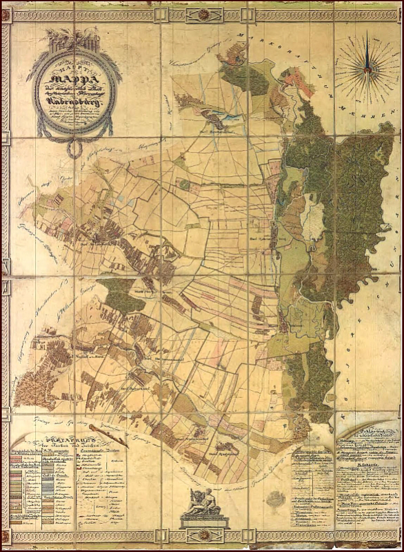 Karte der Herrschaft Rabensburg