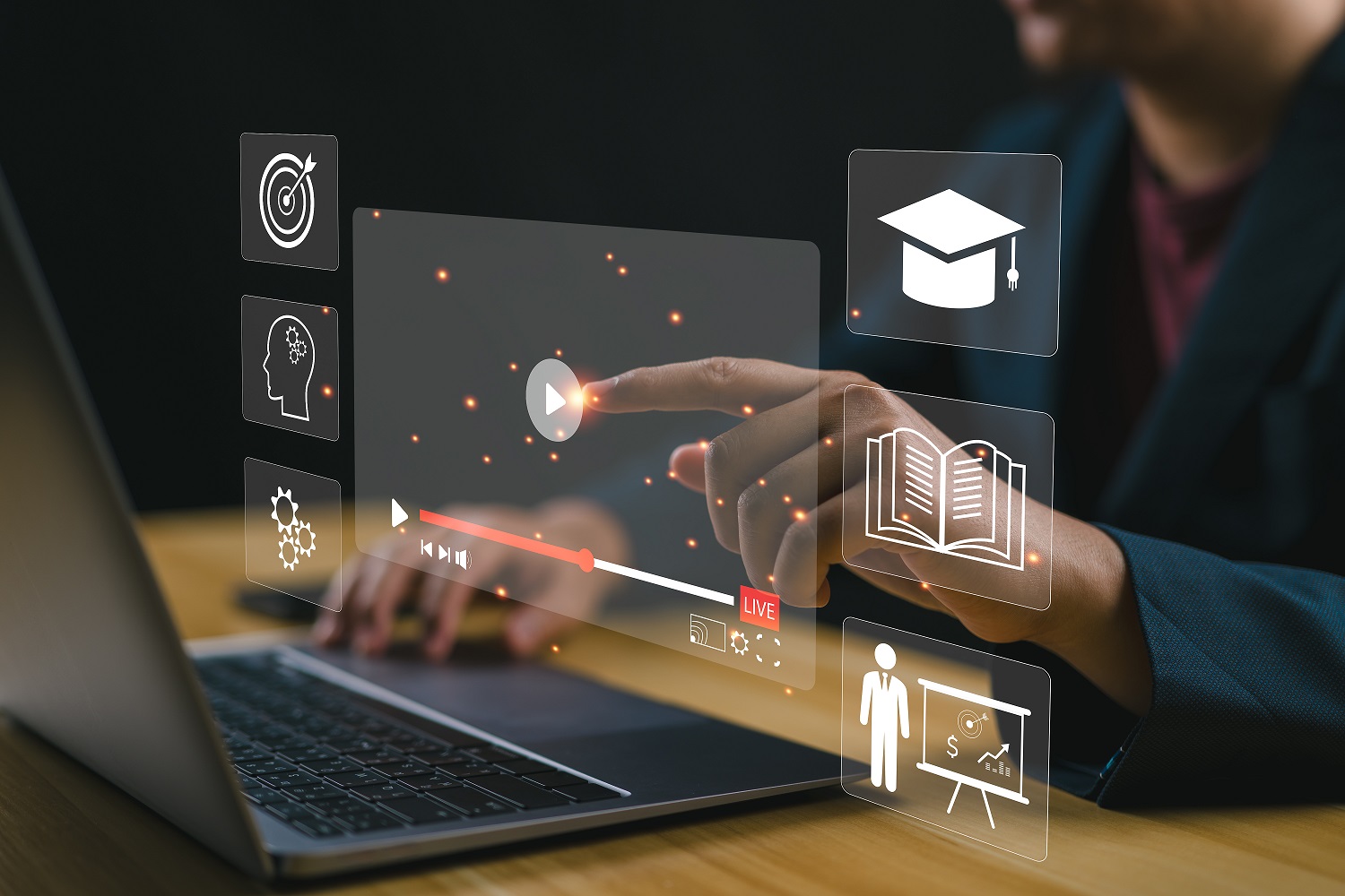 Illustratives Foto von einem Screen