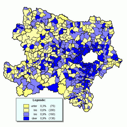 N-Karte Hchste/Geringste Stimmenanteile LIF