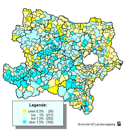 N-Karte Hchste/Geringste Stimmenanteile FRITZ